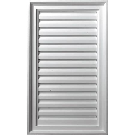 Ekena Millwork Vertical Gable Vent Louver, Non-Functional, 18"W x 30"H x 1 1/8"P GVVE18X30D